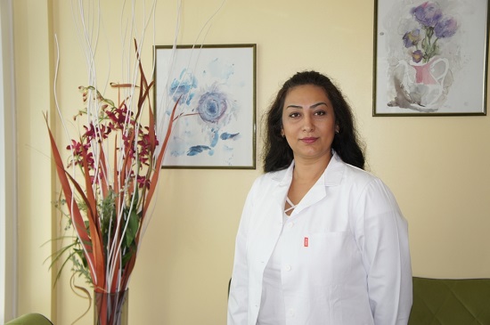 Dr. Firat in her inviting practice