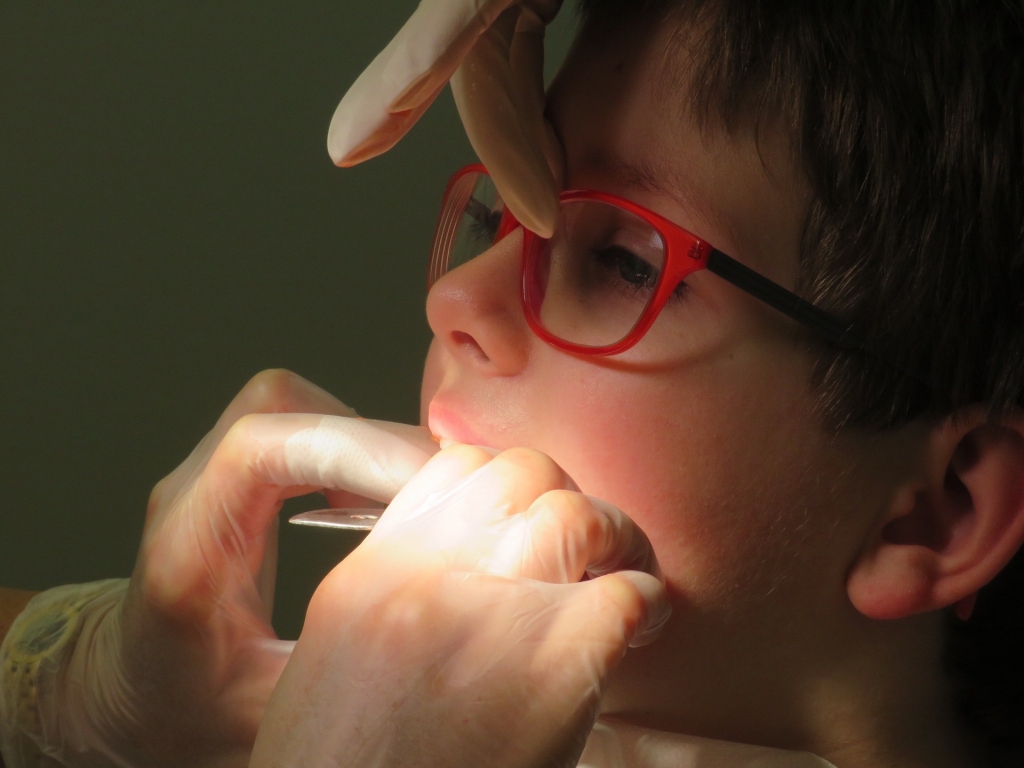 Child at the dentist