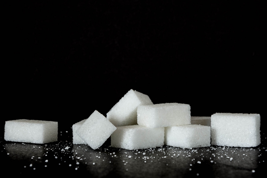 Several cubes of sugar