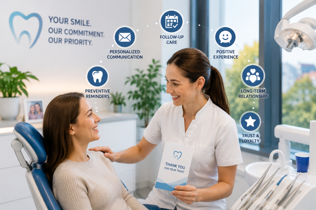 Female dentist and female patient
