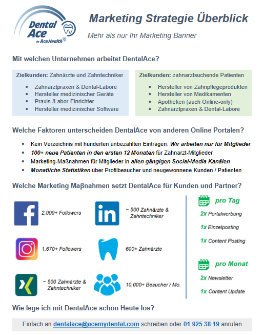 DentalAce Marketing Flyer