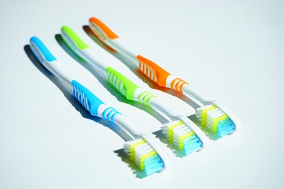 A set of toothbrushes