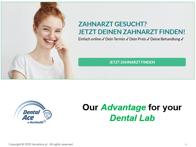 DentalAce labs cover page